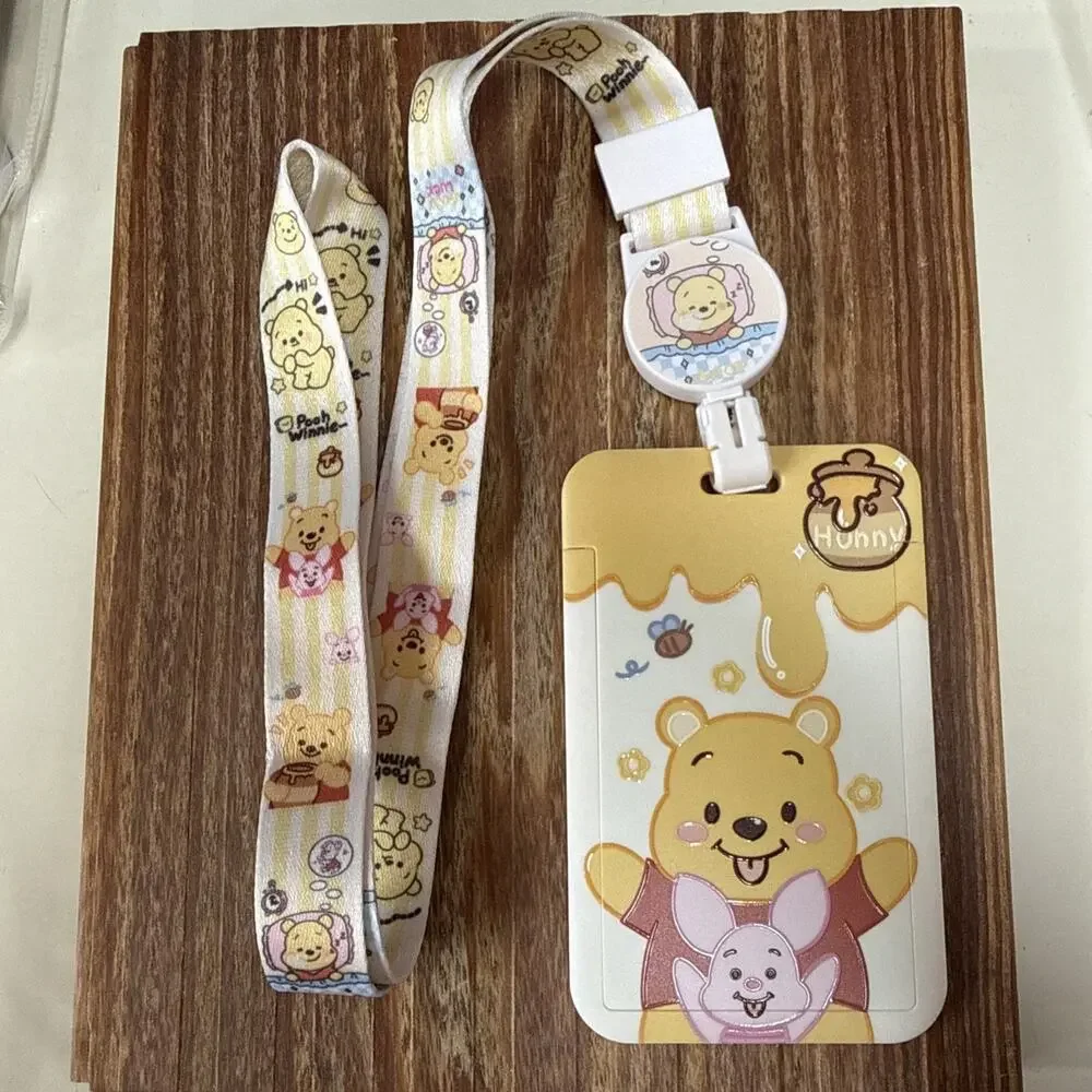 Winnie the Pooh Badge ID Holder w/ Lanyard